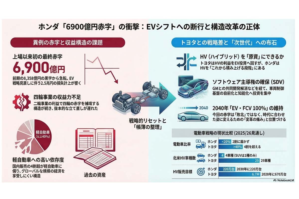 巨額赤字とEVシフト戦略