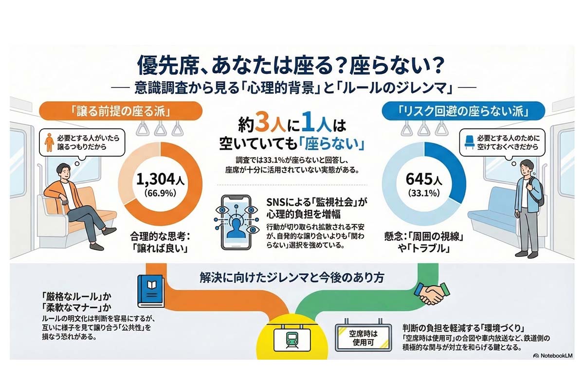 優先席利用に関する意識調査。