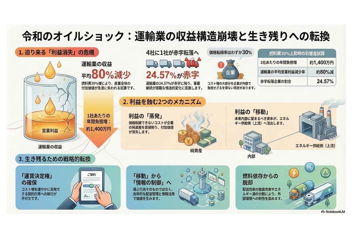 令和のオイルショックと運輸業の転換。
