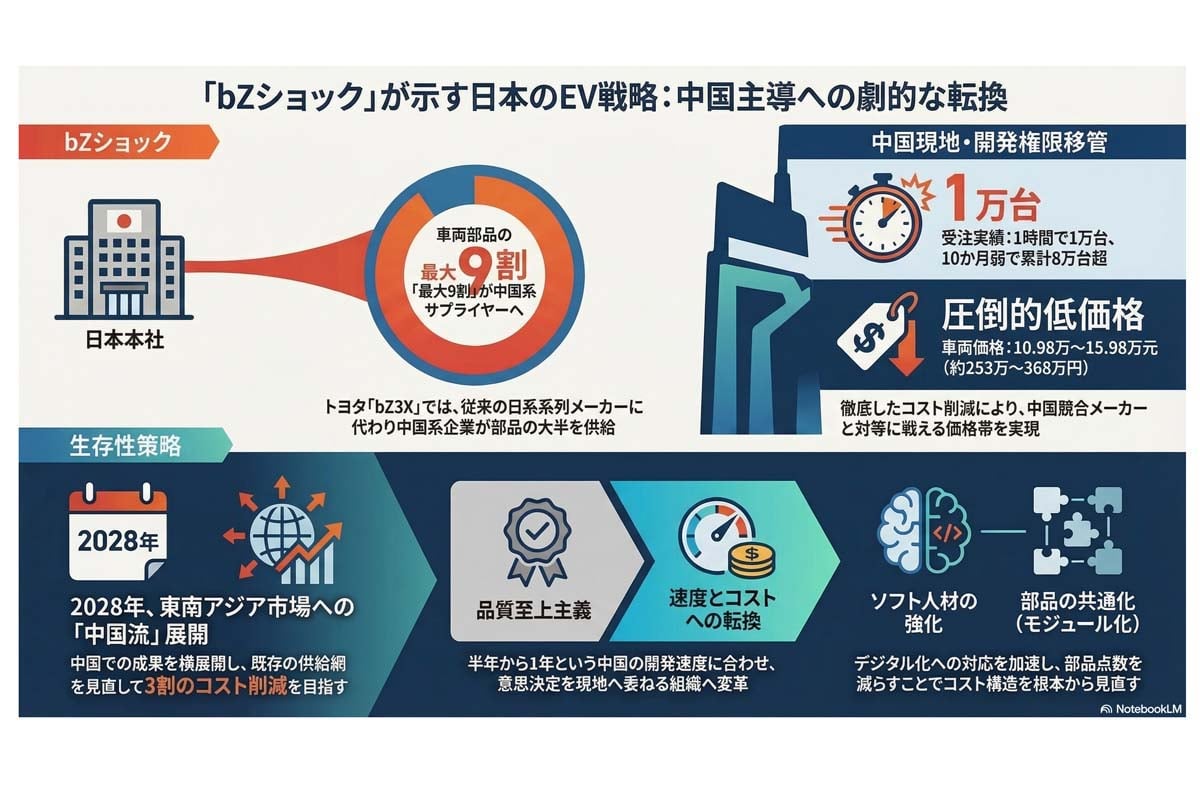 日本のEV戦略と中国主導への転換。