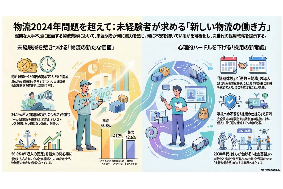 物流2024年問題と新しい働き方。