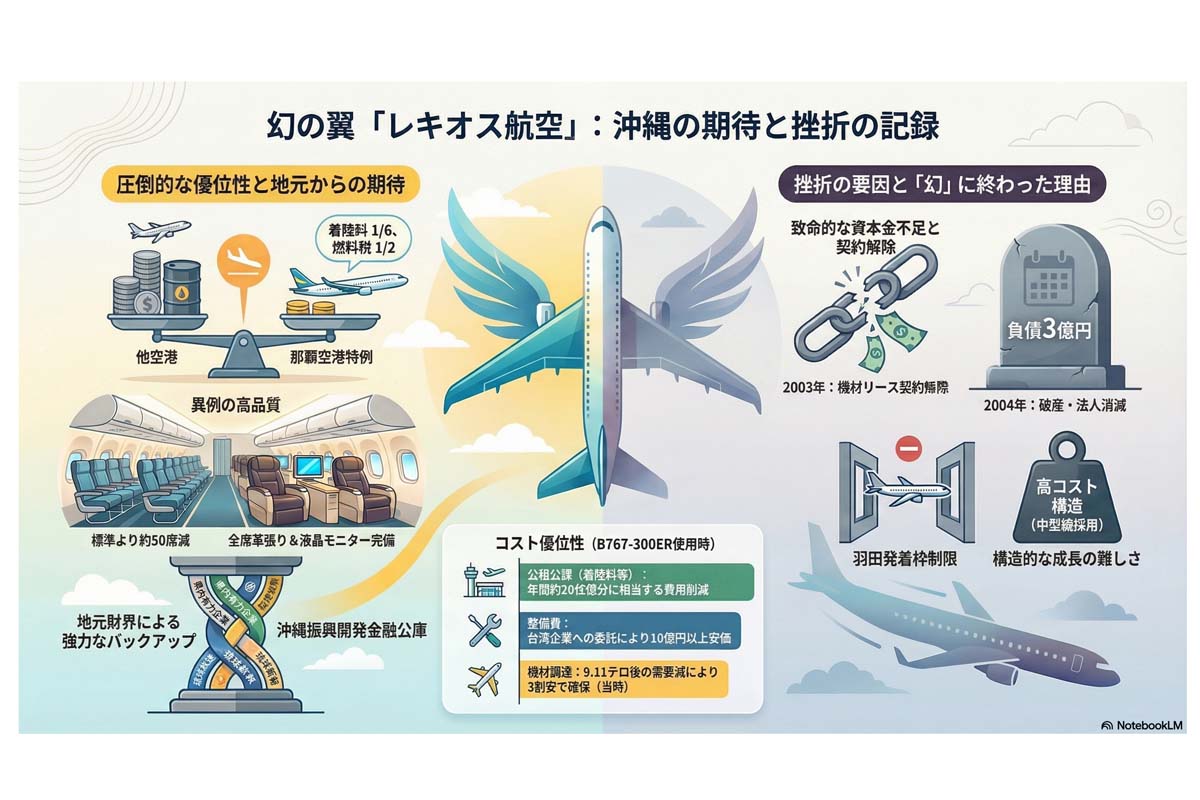 レキオス航空の期待と挫折。