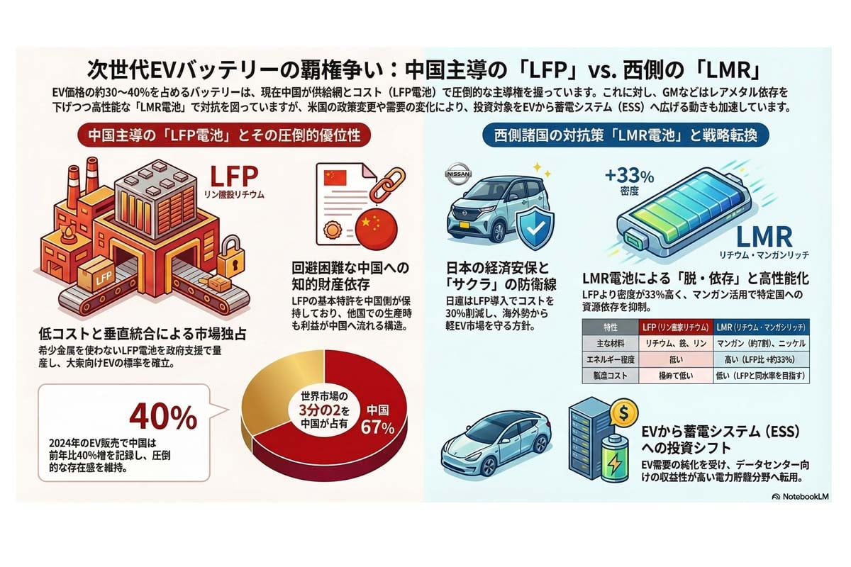 次世代EVバッテリーの覇権争い。