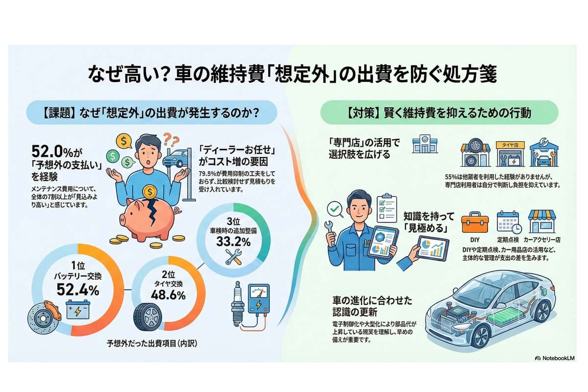 車の維持費を抑えるコツ。