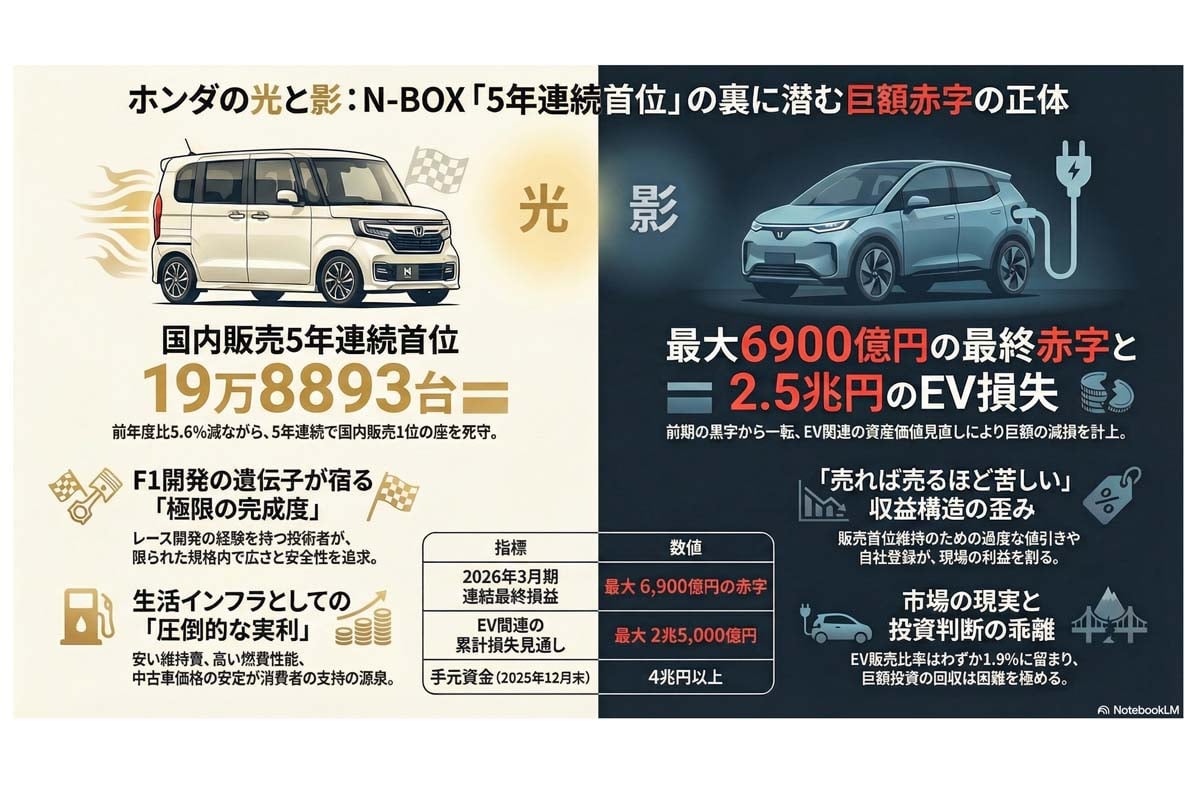 自動車メーカーの業績と課題。