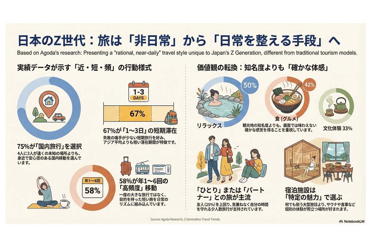 Z世代の最新旅行トレンド。