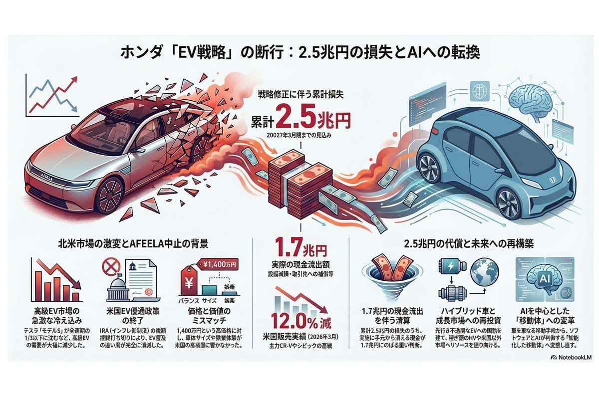 EV戦略転換と巨額の損失。