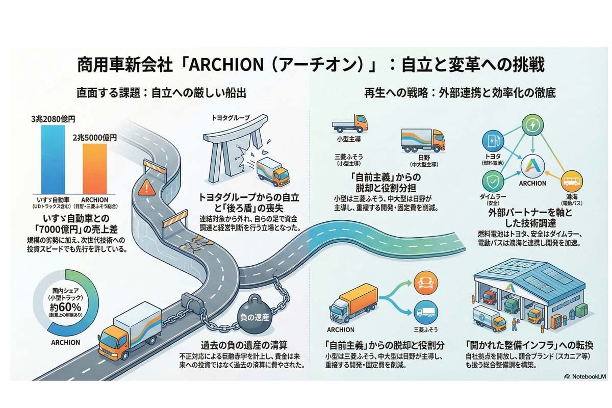 商用車新会社の再生戦略。