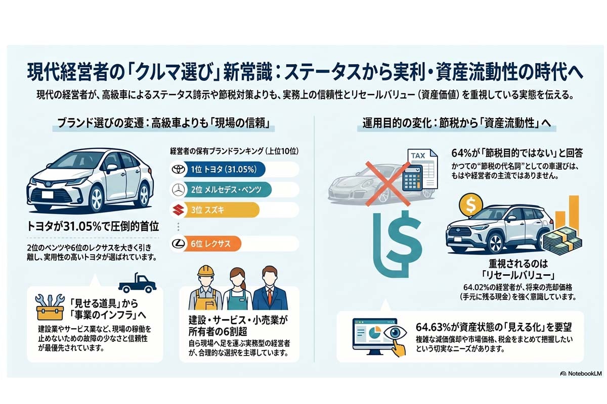 現代経営者のクルマ選び新常識。