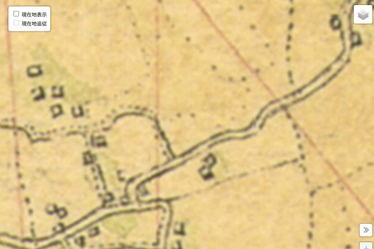 明治初期の「京成高砂駅」周辺の迅速測図（画像：国土地理院）