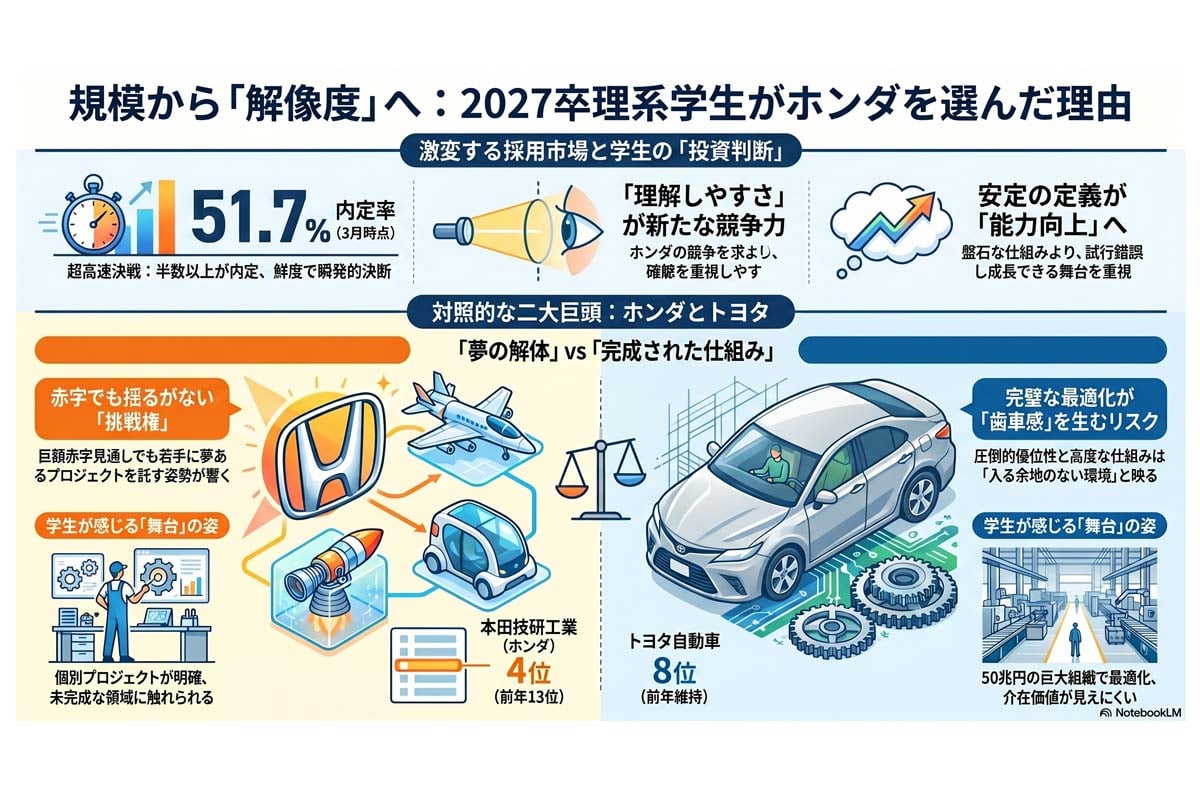 2027卒理系学生の企業選択理由。