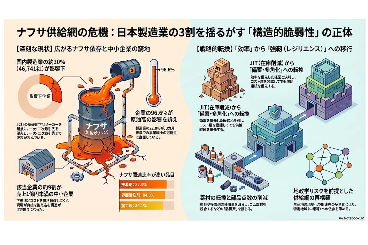 ナフサ供給網の危機と構造改革。