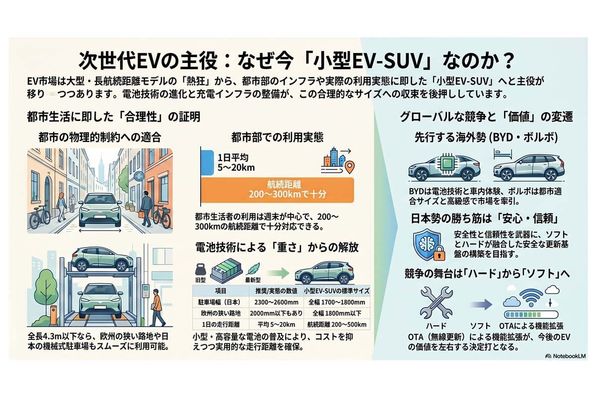 「コンパクトSUV（EV）」が注目される理由。