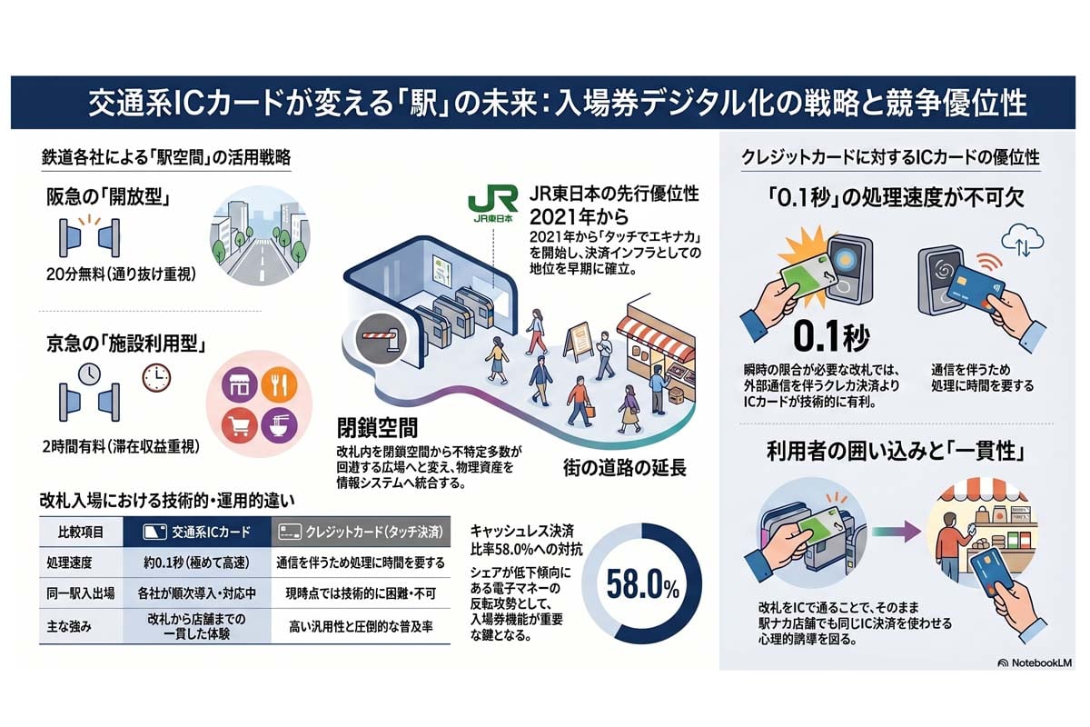 交通系ICカードの駅活用戦略。