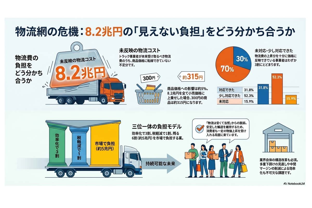 物流コストの負担分担。