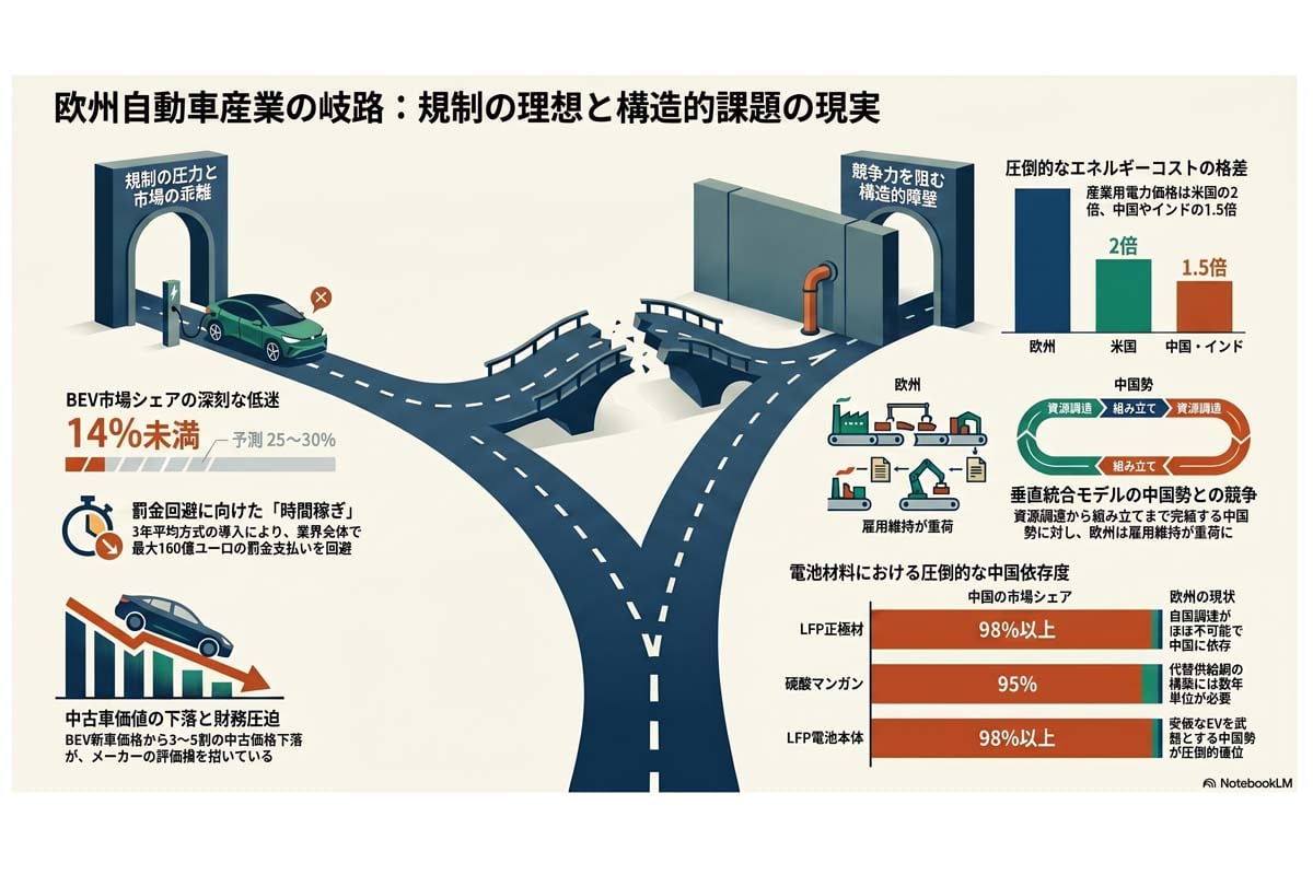 欧州自動車産業の岐路と課題。