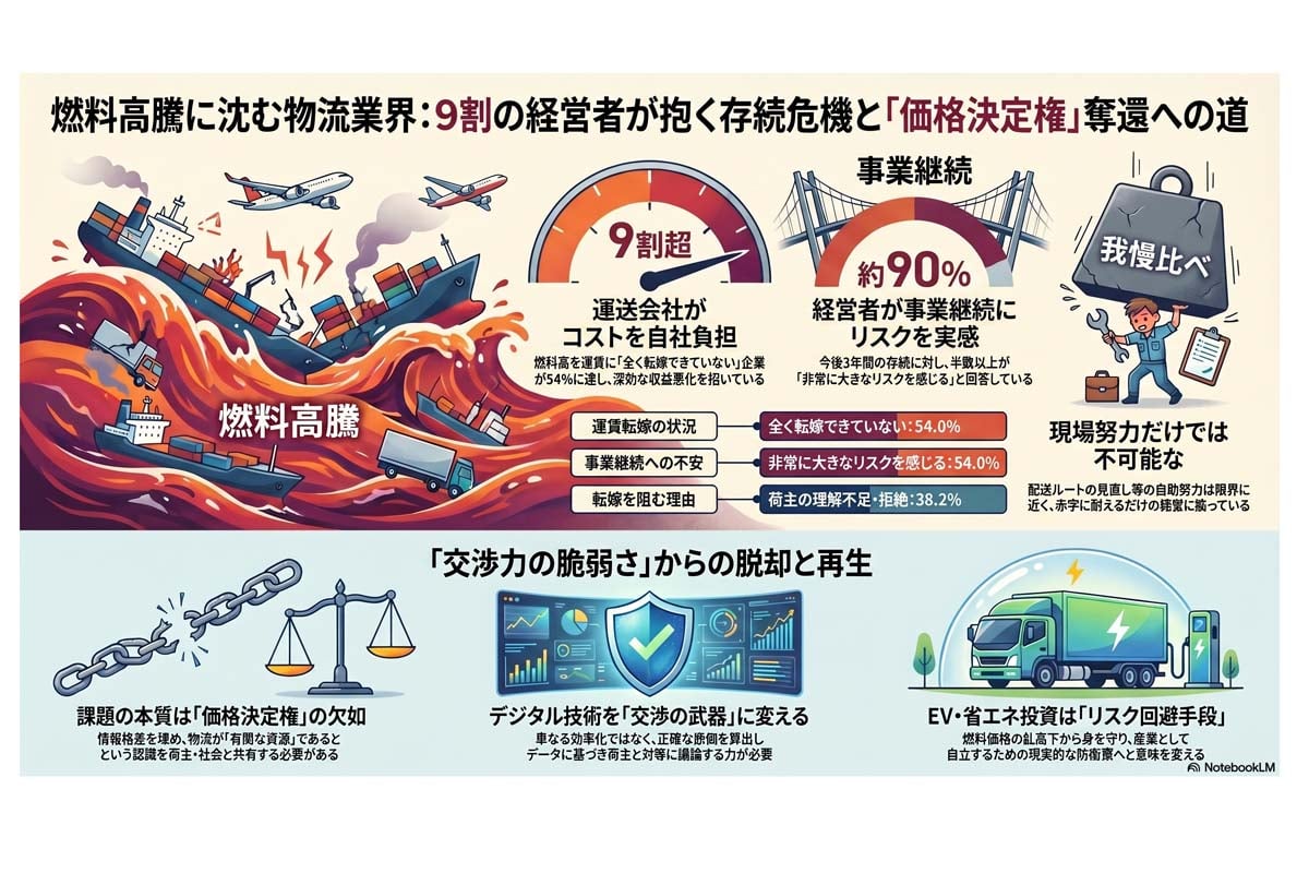 物流業界の存続危機と再生。