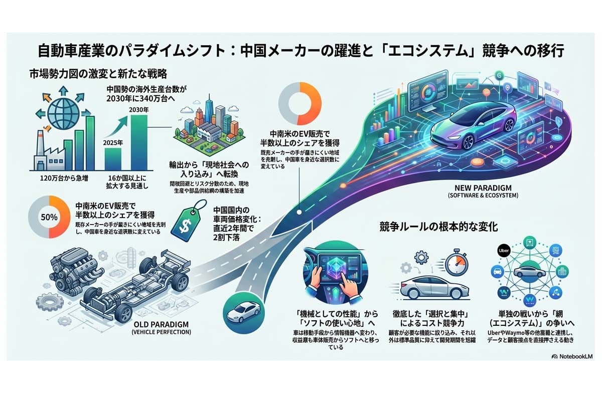自動車産業のパラダイムシフト。