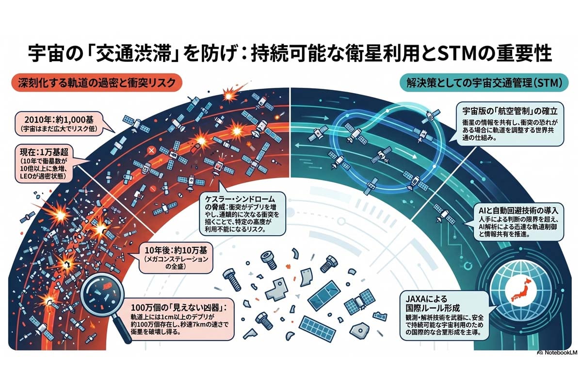宇宙の交通渋滞とSTM。