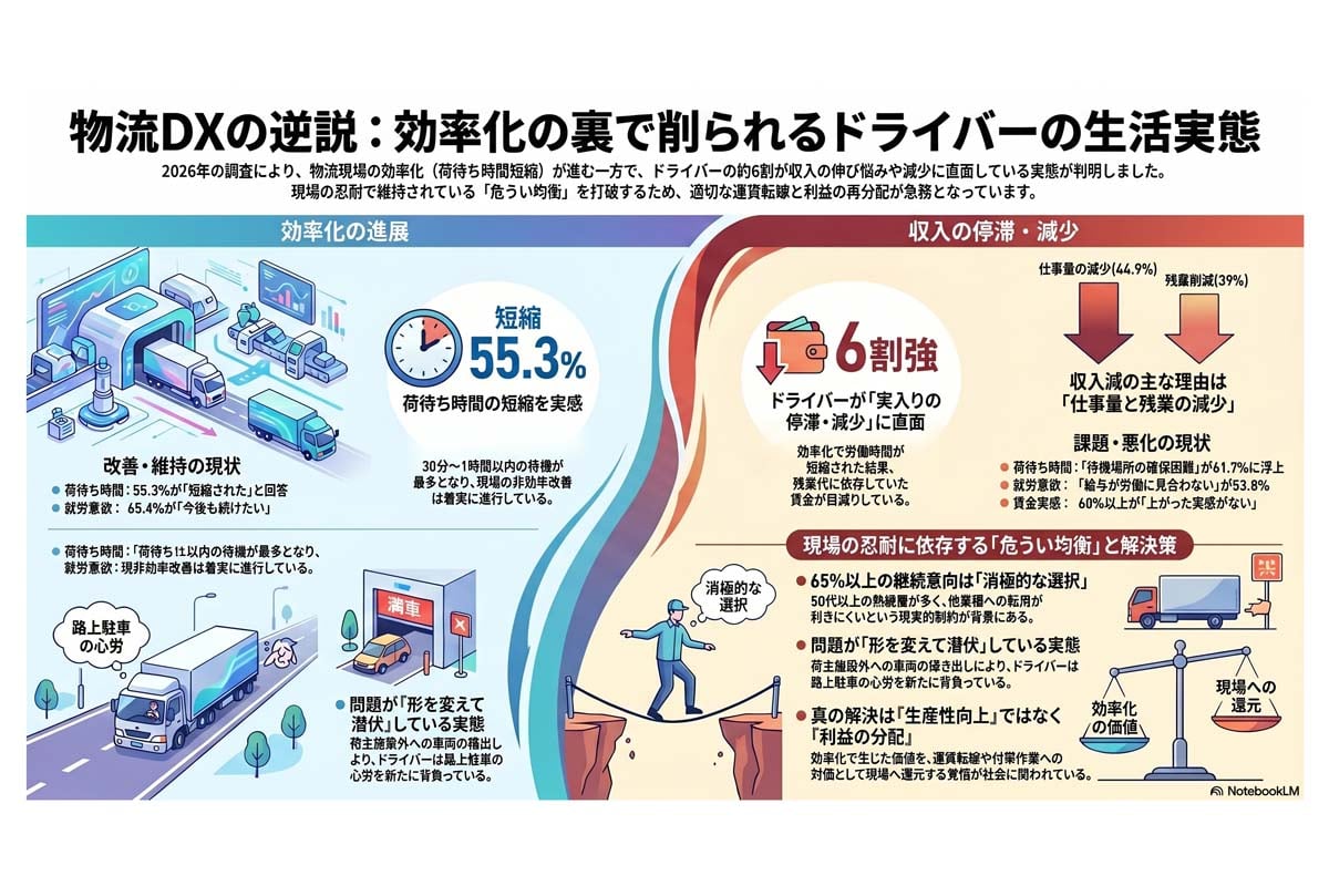 物流DXとドライバーの生活実態。