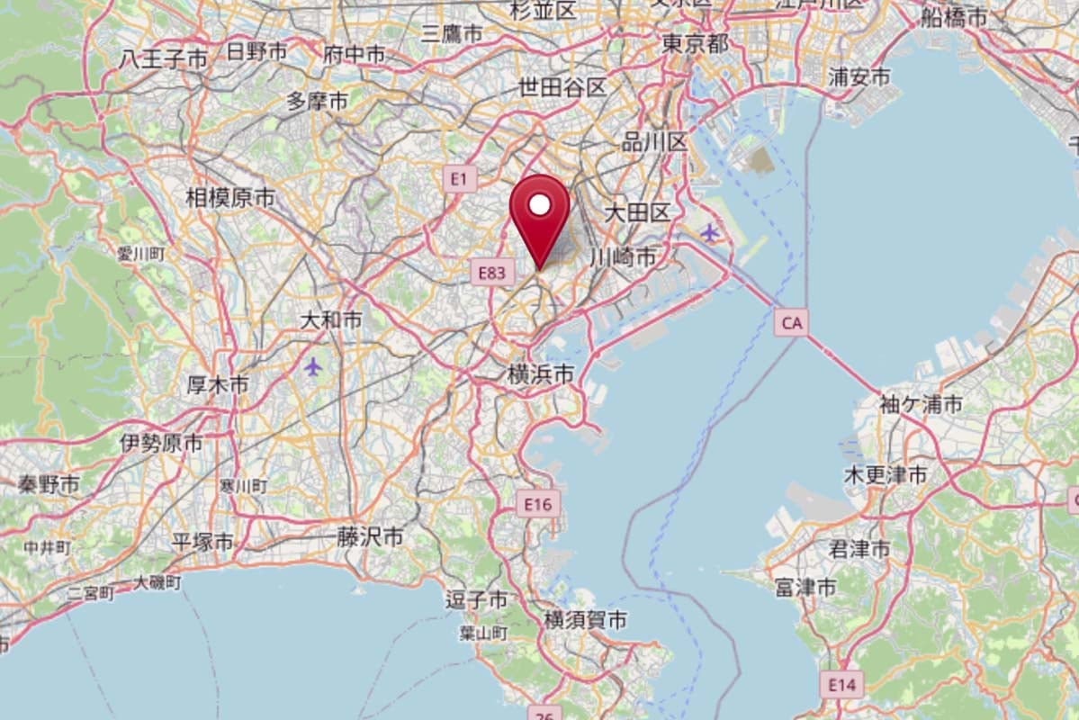港北区の位置（画像：OpenStreetMap）