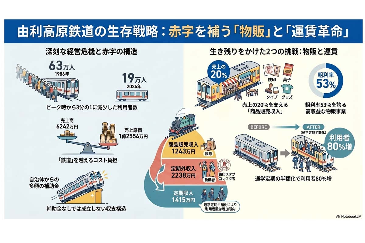 由利高原鉄道の生存戦略（画像：由Merkmal編集部）