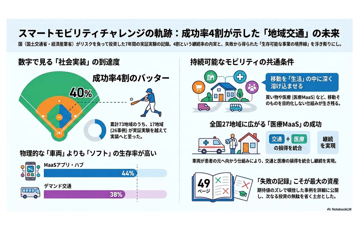 スマートモビリティチャレンジの成果報告（画像：Merkma編集部）