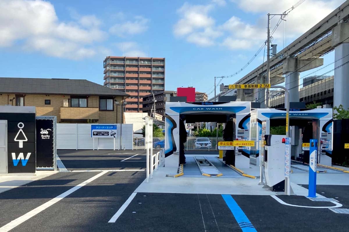 純水洗車ができる洗車場（画像：大和ハウスパーキング）