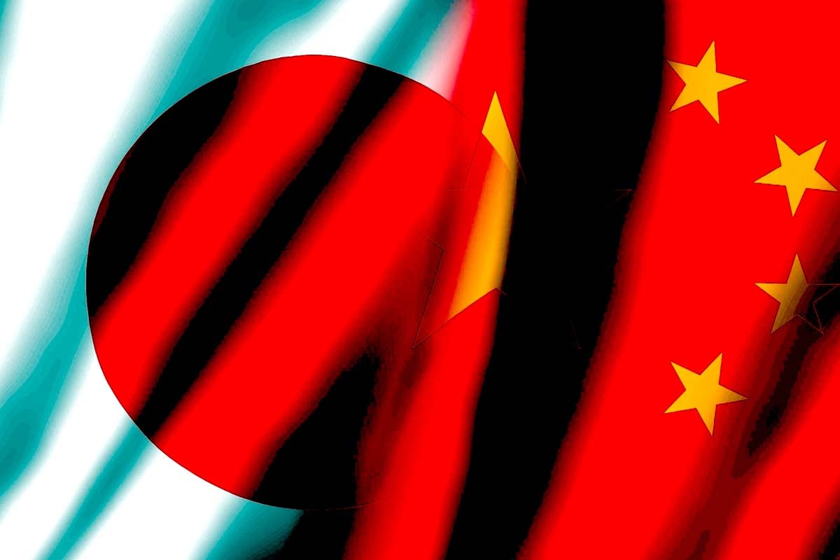 日本と中国イメージ（画像：写真AC）