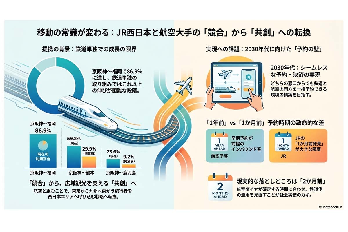 鉄道と航空の共創戦略（画像：Merkmal編集部）
