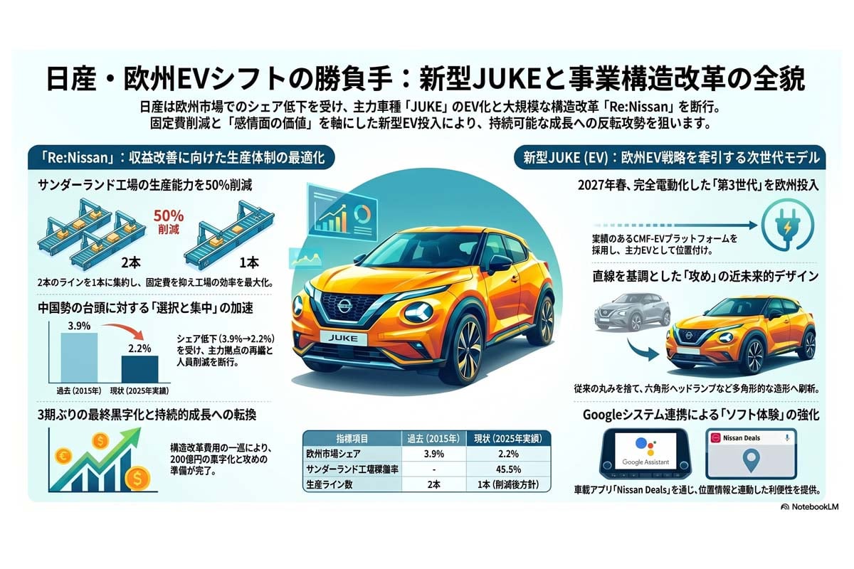 欧州EVシフトと事業構造改革（画像：Merkmal編集部）