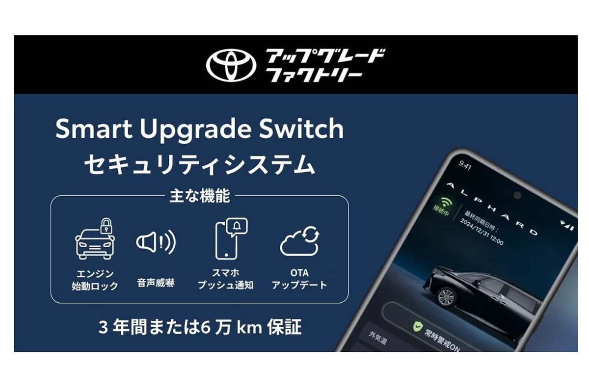 「Smart Upgrade Switch セキュリティシステム」（画像：トヨタ自動車）