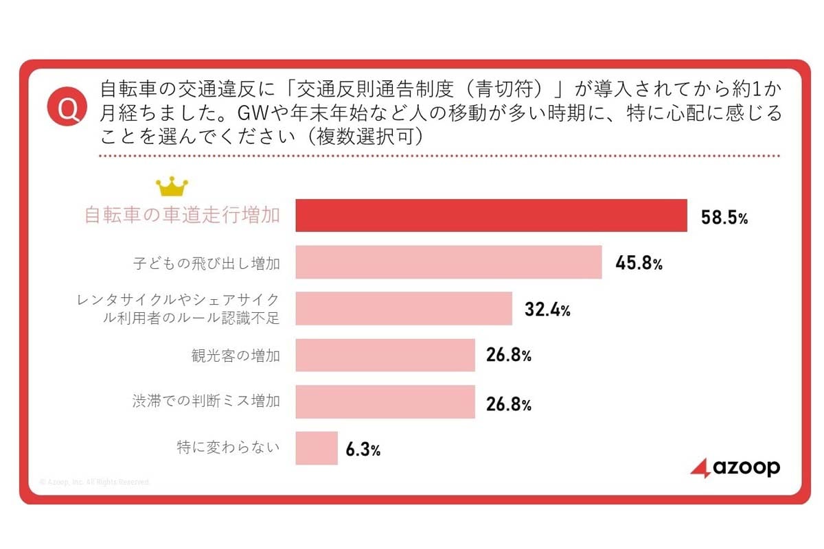 第3回トラックドライバー実態調査トラックドライバーが見る『自転車の車道走行』とは？（画像：Azoop）