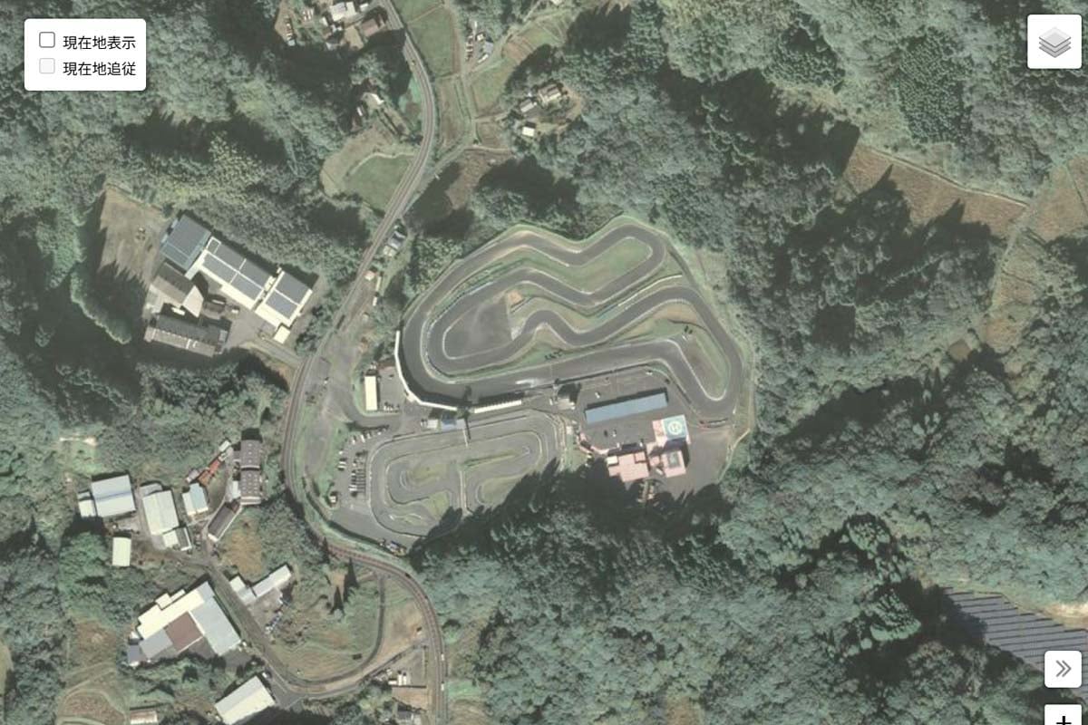 茂原ツインサーキット（画像：国土地理院）