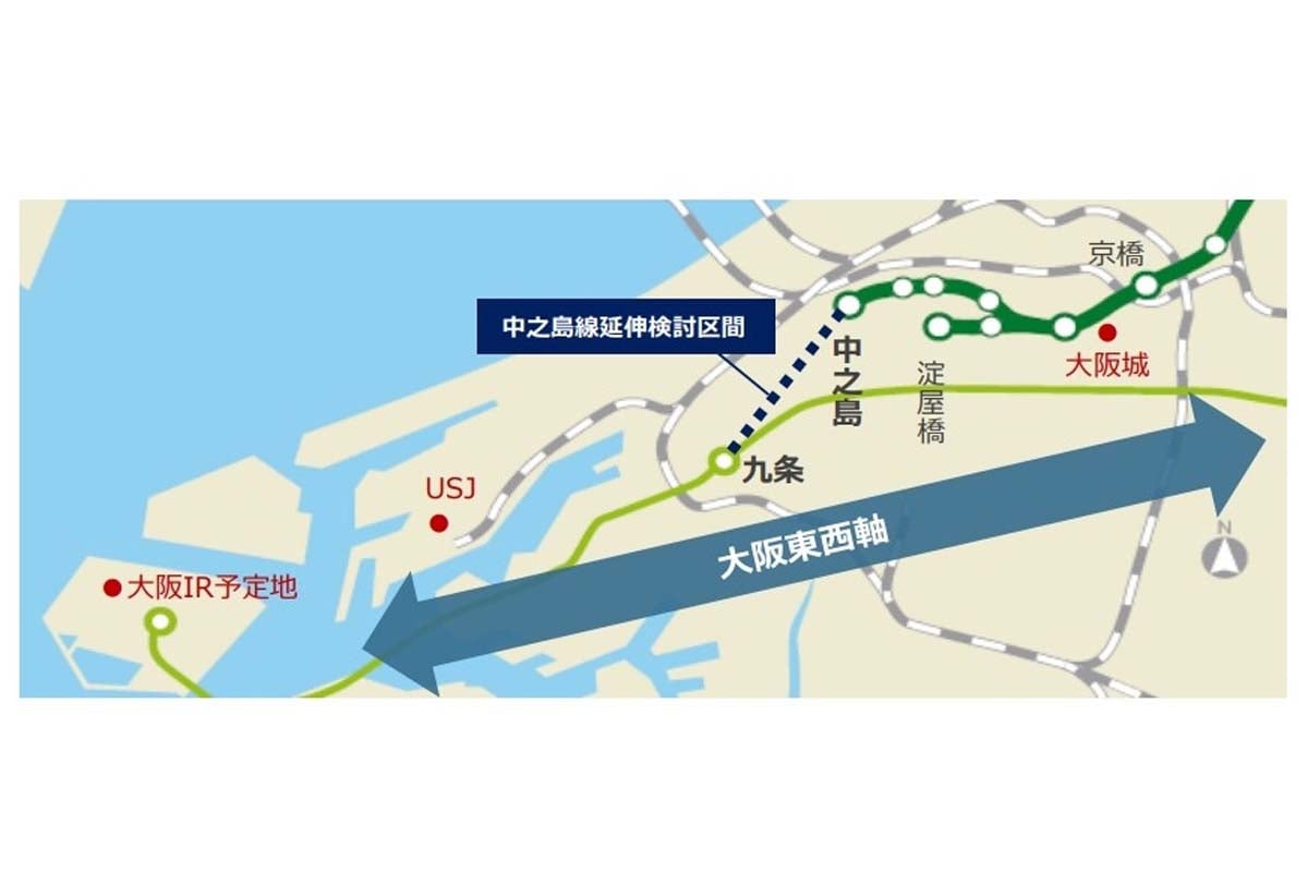 今後一層の成長が期待される「大阪東西軸」（画像：京阪HD）
