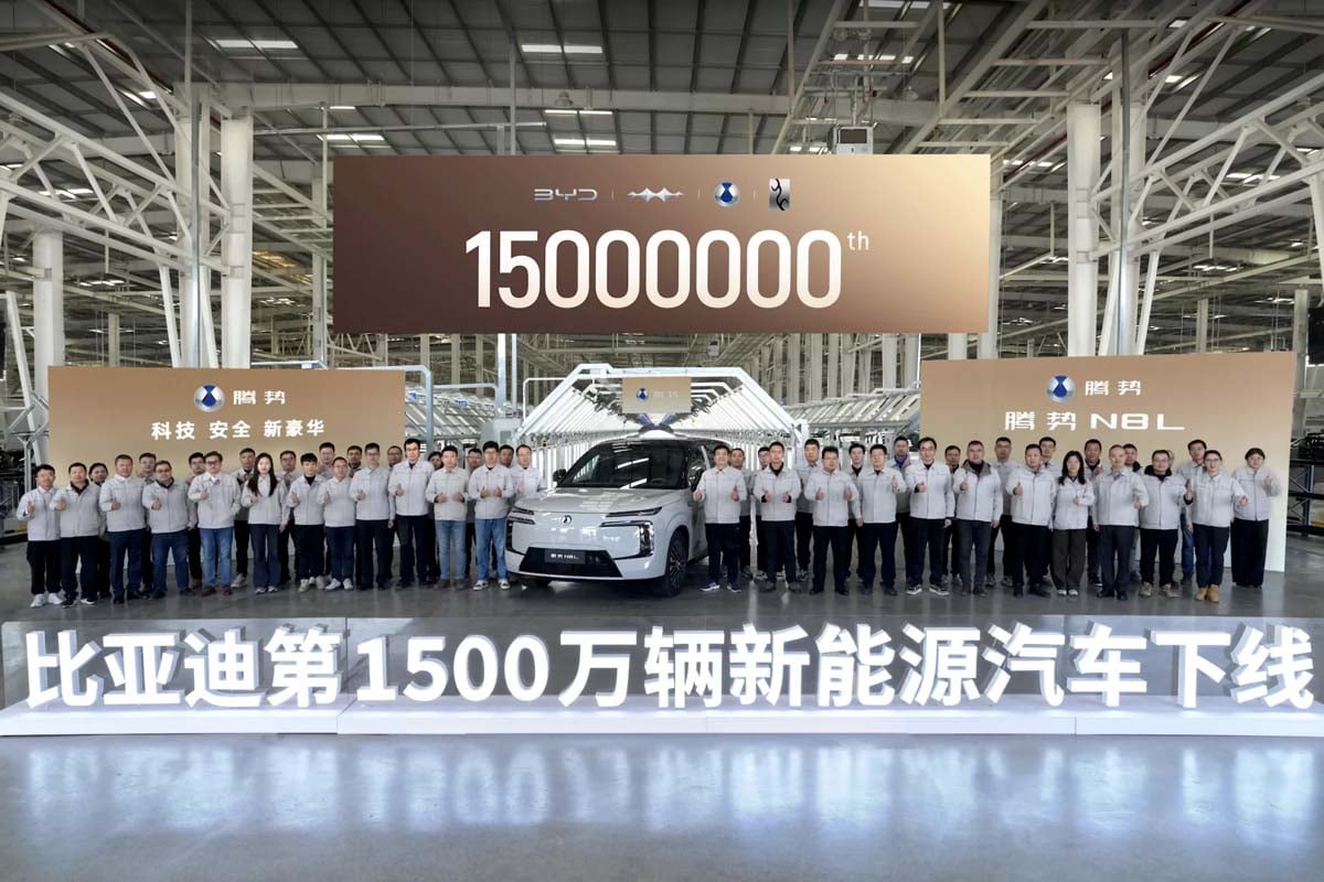 NEV累計1500万台生産(画像:BYD)