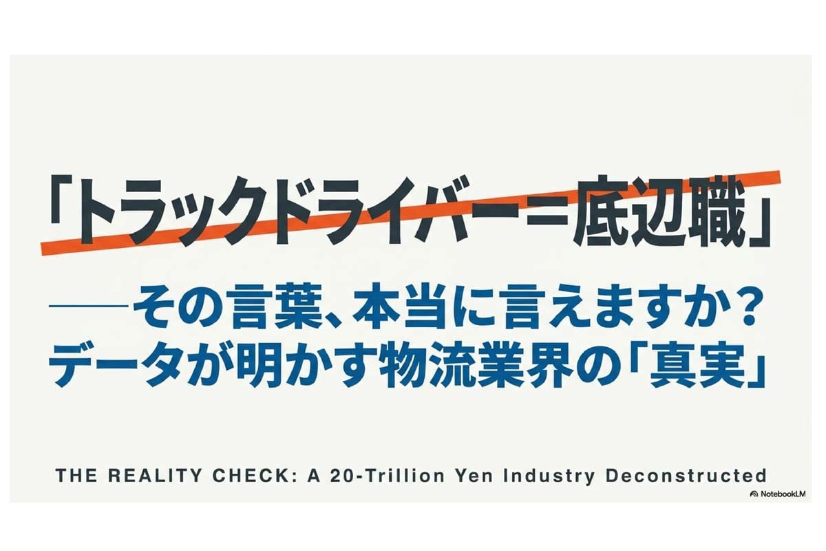 「トラックドライバー ＝ 底辺職」――その言葉、本当に言えますか？（画像：Merkmal編集部）